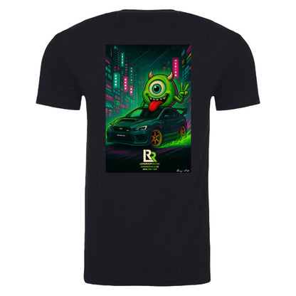 Subaru STi Cyberpunk Car Tee – Little Green Demon | S-6XL