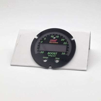 AEM & Innovate STI Gauge Custom Faces – X-Series & Classic - Subaru WRX / STI