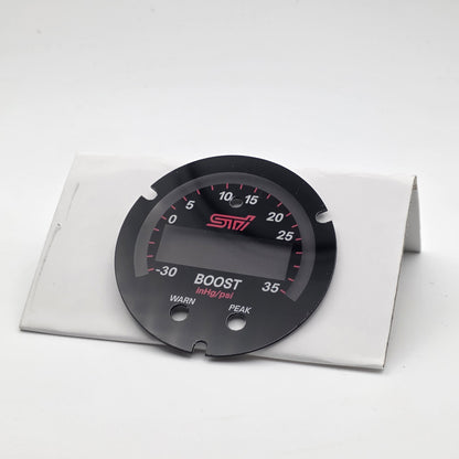 AEM & Innovate STI Gauge Custom Faces – X-Series & Classic - Subaru WRX / STI