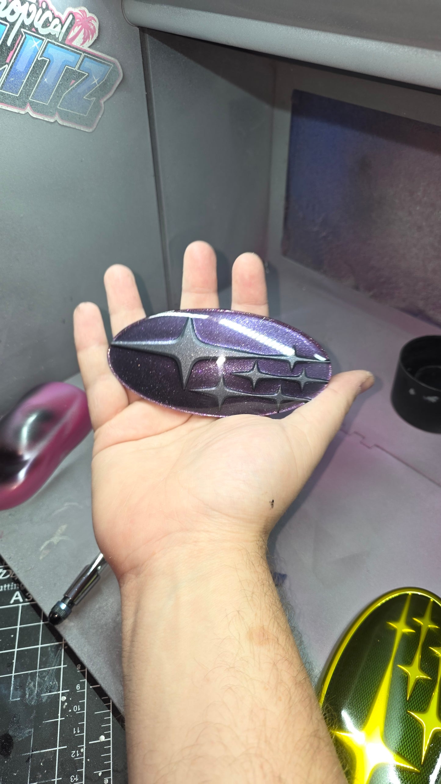 Custom OEM Subaru Emblem Ornament Badge