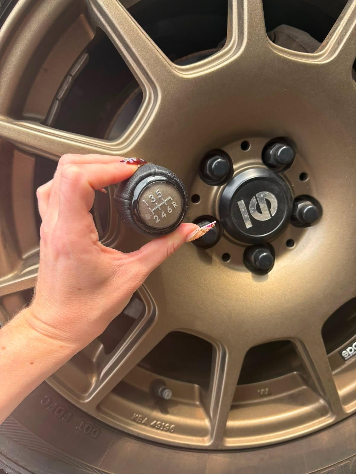 Subaru 6-Speed Shift Knob - WRX STI BRZ | OEM Custom Inlay & Trim Ring