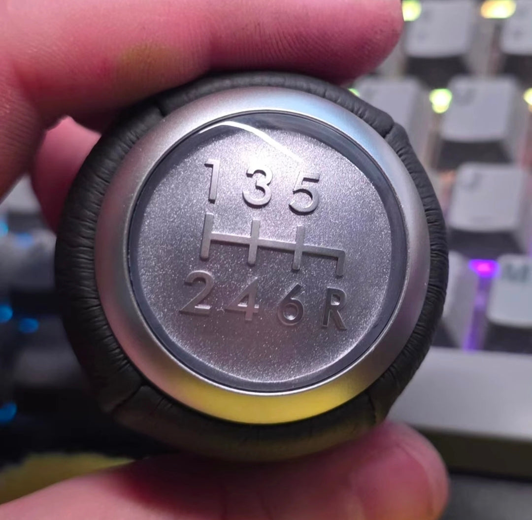 Subaru 6-Speed Shift Knob - WRX STI BRZ | OEM Custom Inlay & Trim Ring