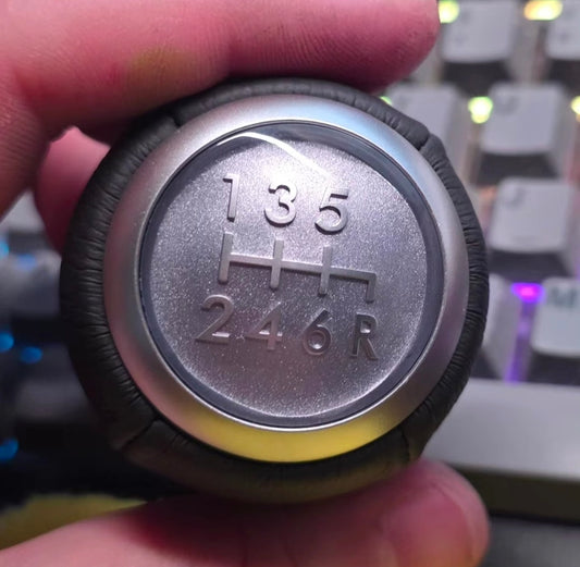 Subaru 6-Speed Shift Knob - WRX STI BRZ | OEM Custom Inlay & Trim Ring