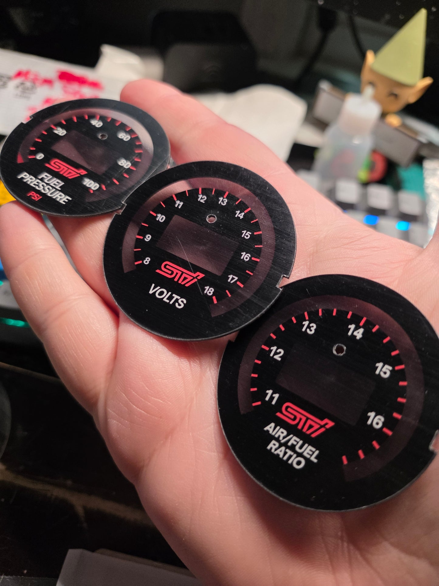 AEM & Innovate STI Gauge Custom Faces – X-Series & Classic - Subaru WRX / STI