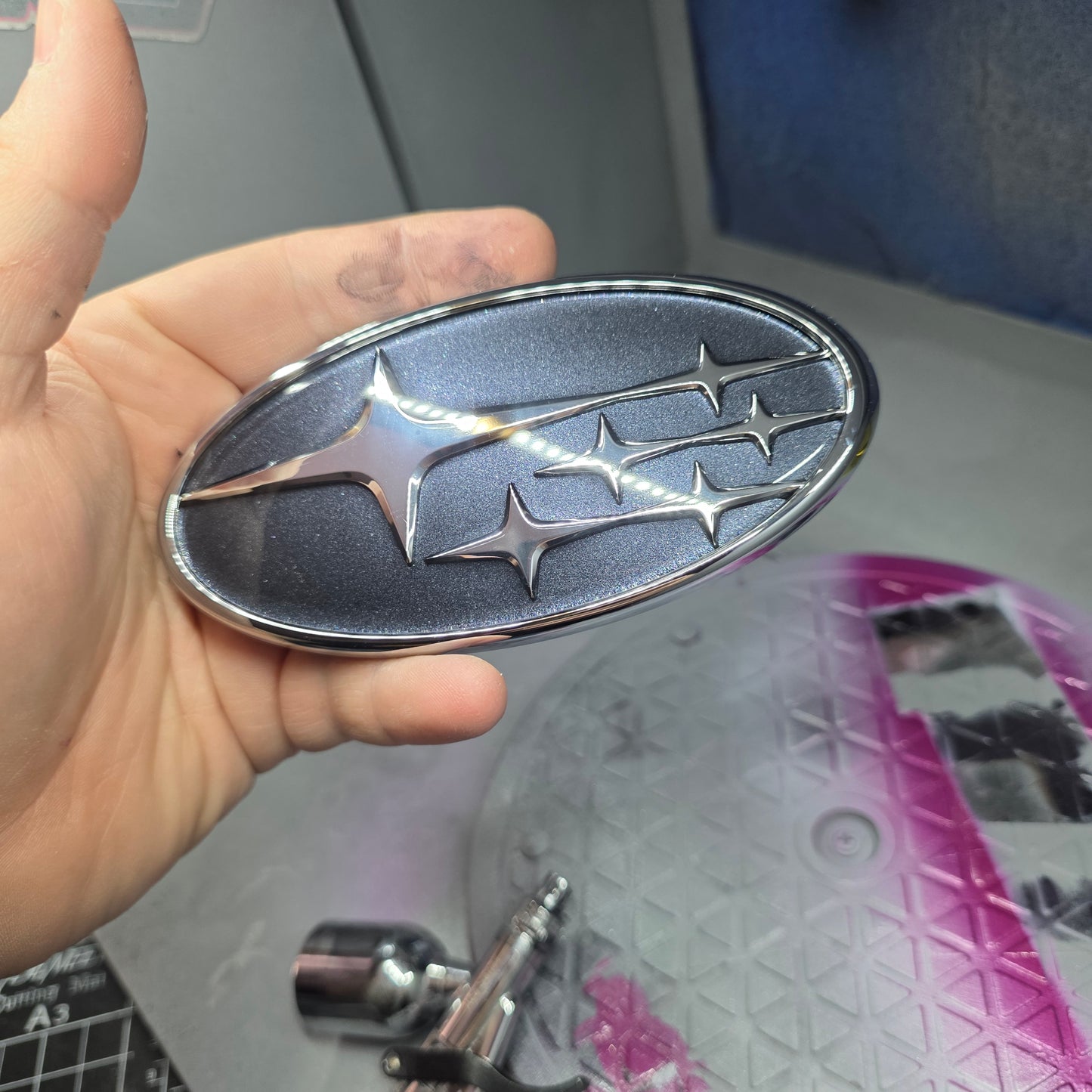 Custom OEM Subaru Emblem Ornament Badge