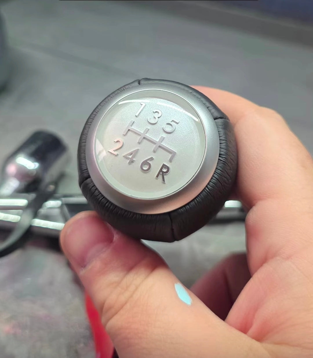 Subaru 6-Speed Shift Knob - WRX STI BRZ | OEM Custom Inlay & Trim Ring